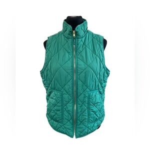 J. Crew Factory Teal Quilted Vest